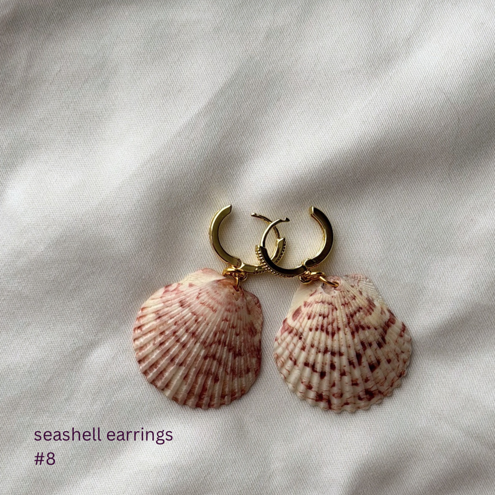 Gold Plated Seashell Earrings #8