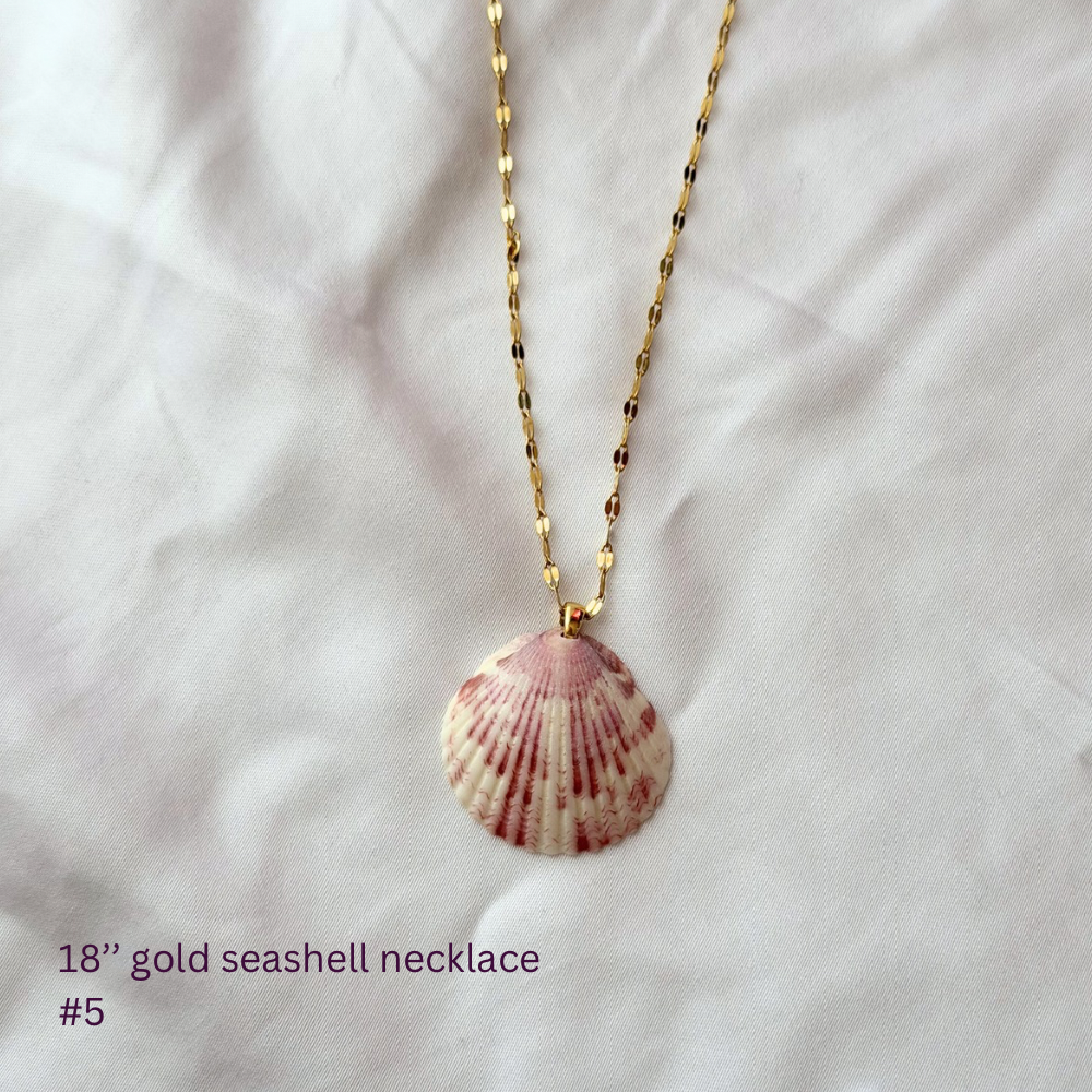 18in Gold Plated Seashell Necklace #5
