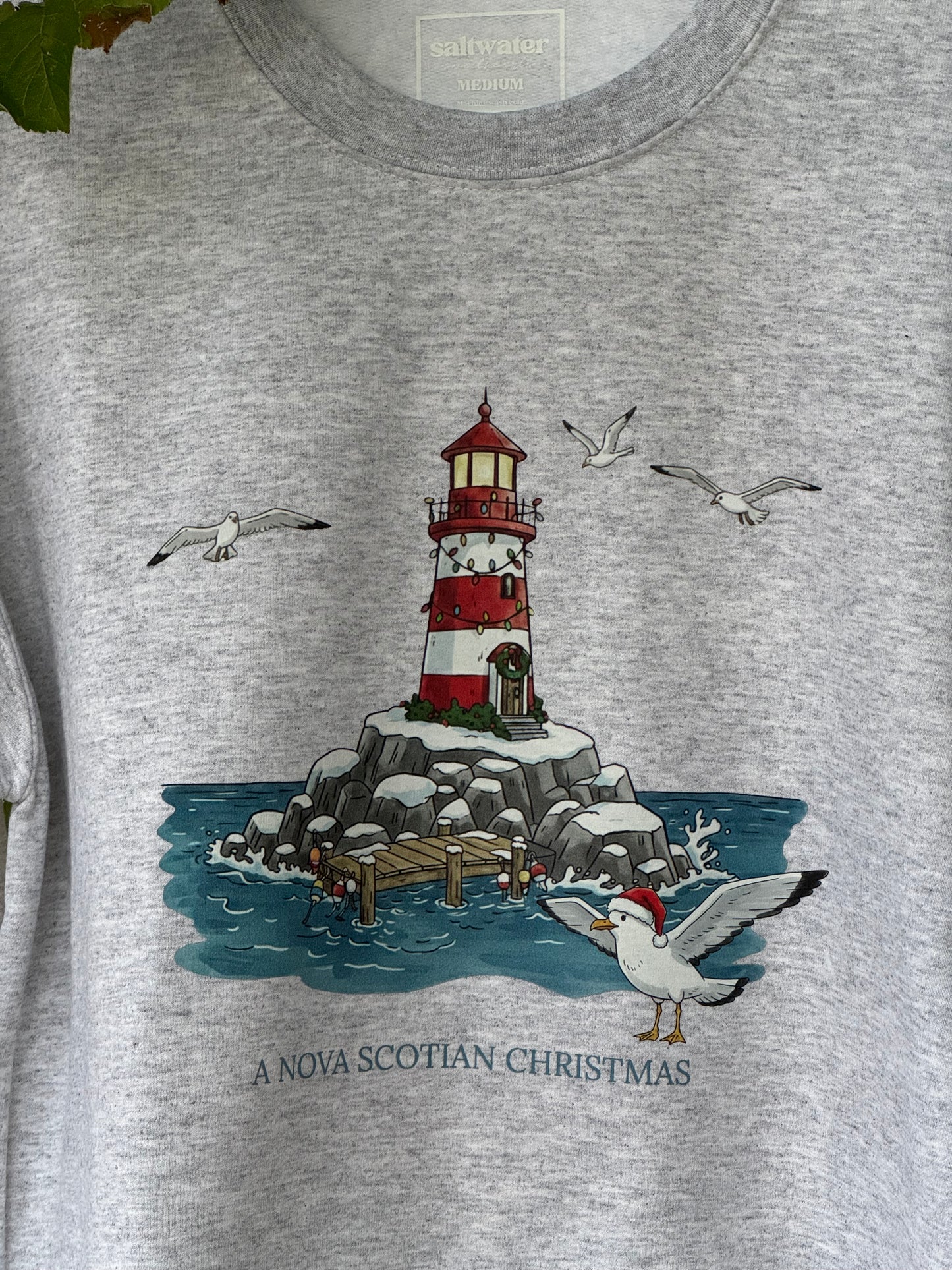 “A Nova Scotian Christmas” Crewneck (grey)