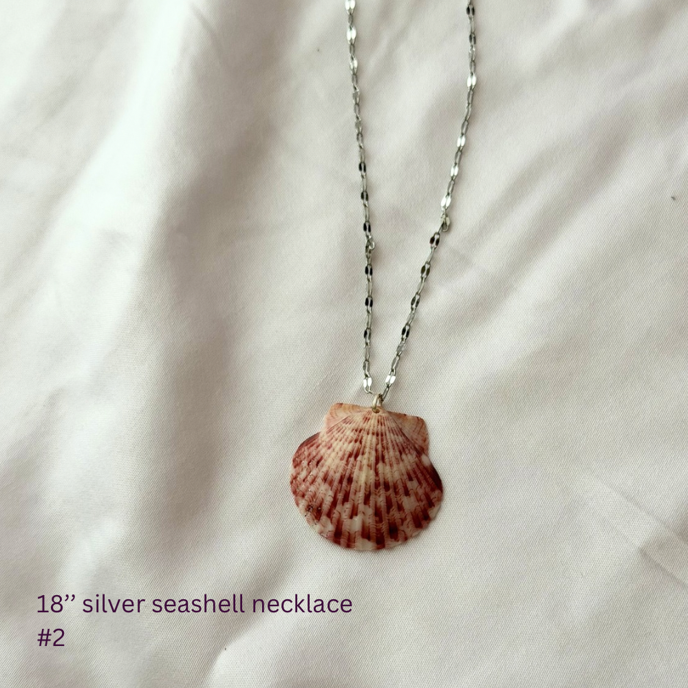 18in Sterling Silver Seashell Necklace #2