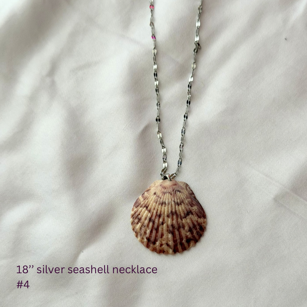 18in Sterling Silver Seashell Necklace #4