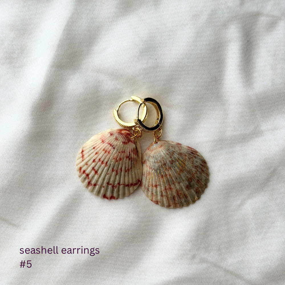 Gold Plated Seashell Earrings #5