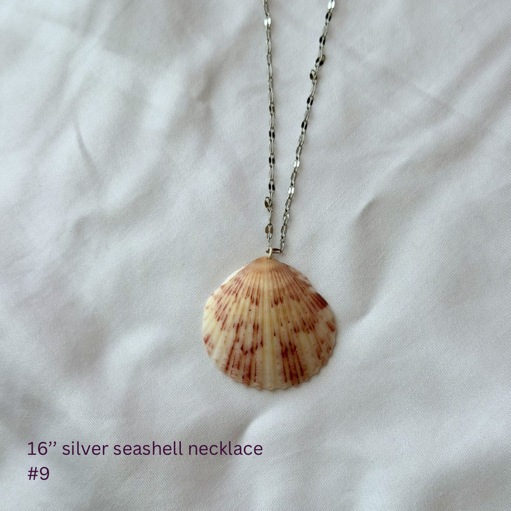 16in Sterling Silver Seashell Necklace #9