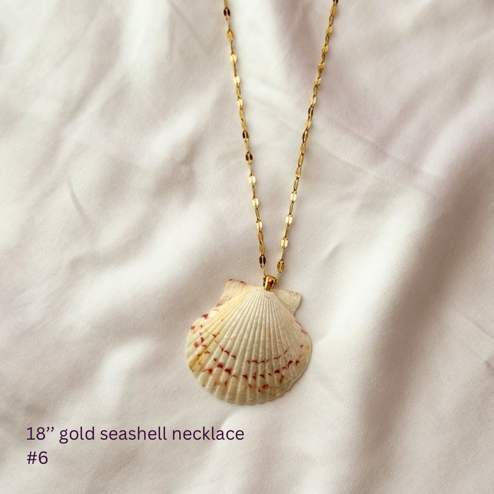 18in Gold Plated Seashell Necklace #6