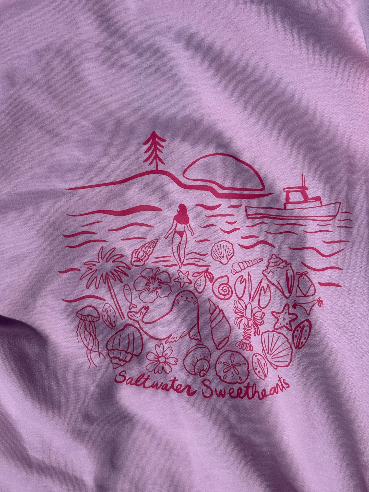Ocean Life Hoodie PINK