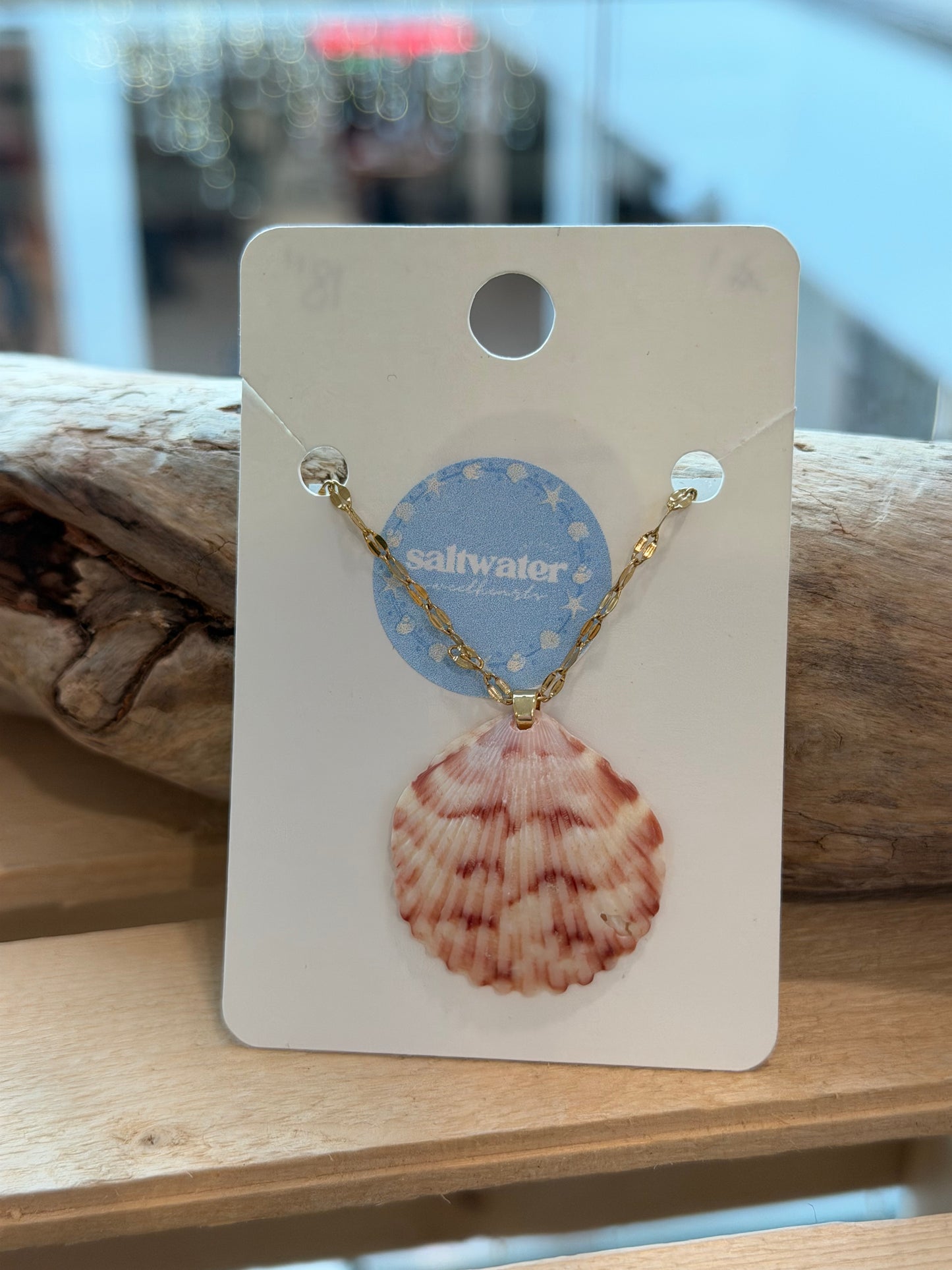 18in Gold Plated Seashell Necklace #1