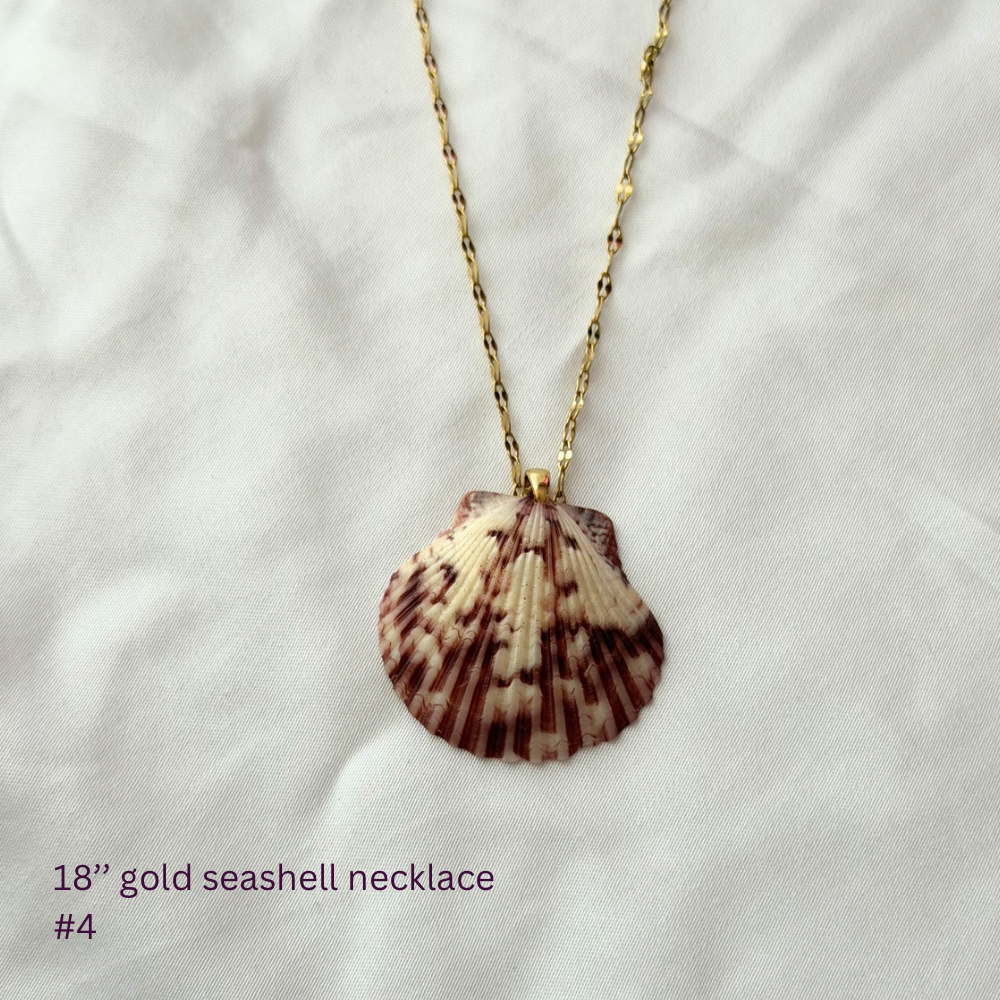 18in Gold Plated Seashell Necklace #4