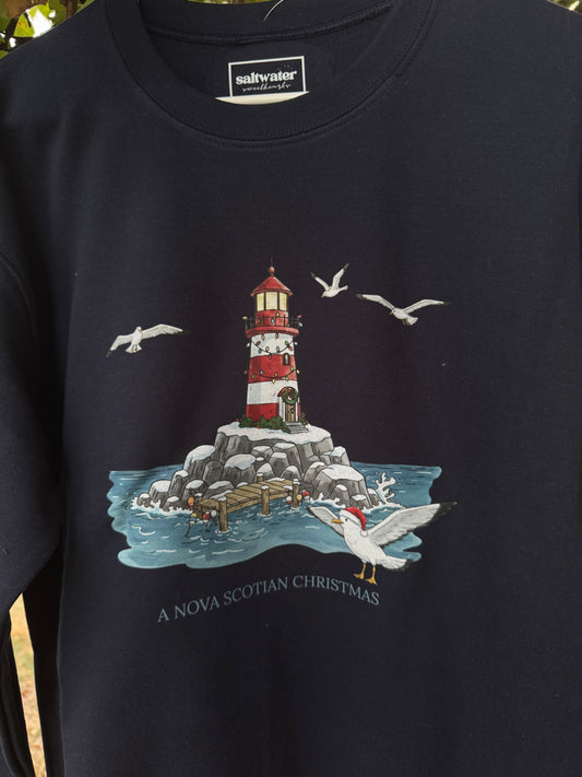 “A Nova Scotian Christmas” Crewneck (navy)