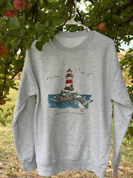 “A Nova Scotian Christmas” Crewneck (grey)