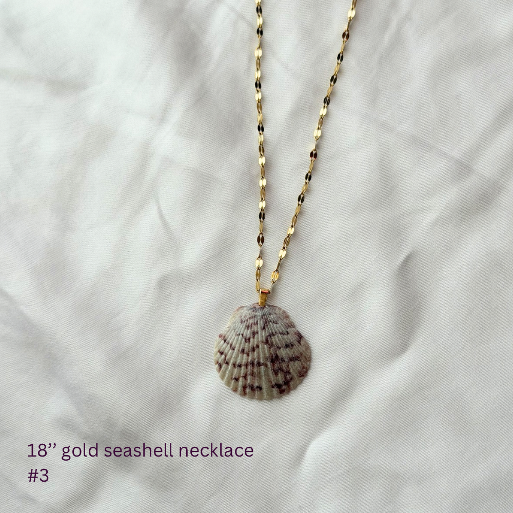 18in Gold Plated Seashell Necklace #3