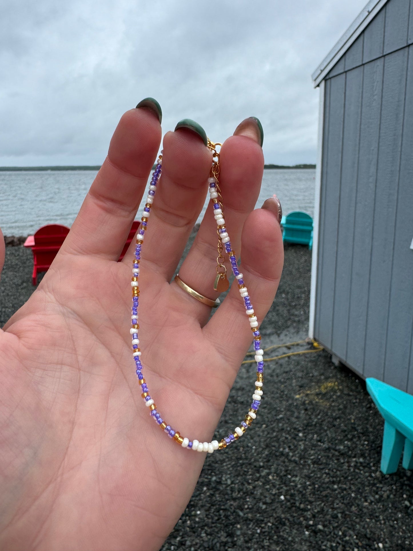Lavender Fields Anklet