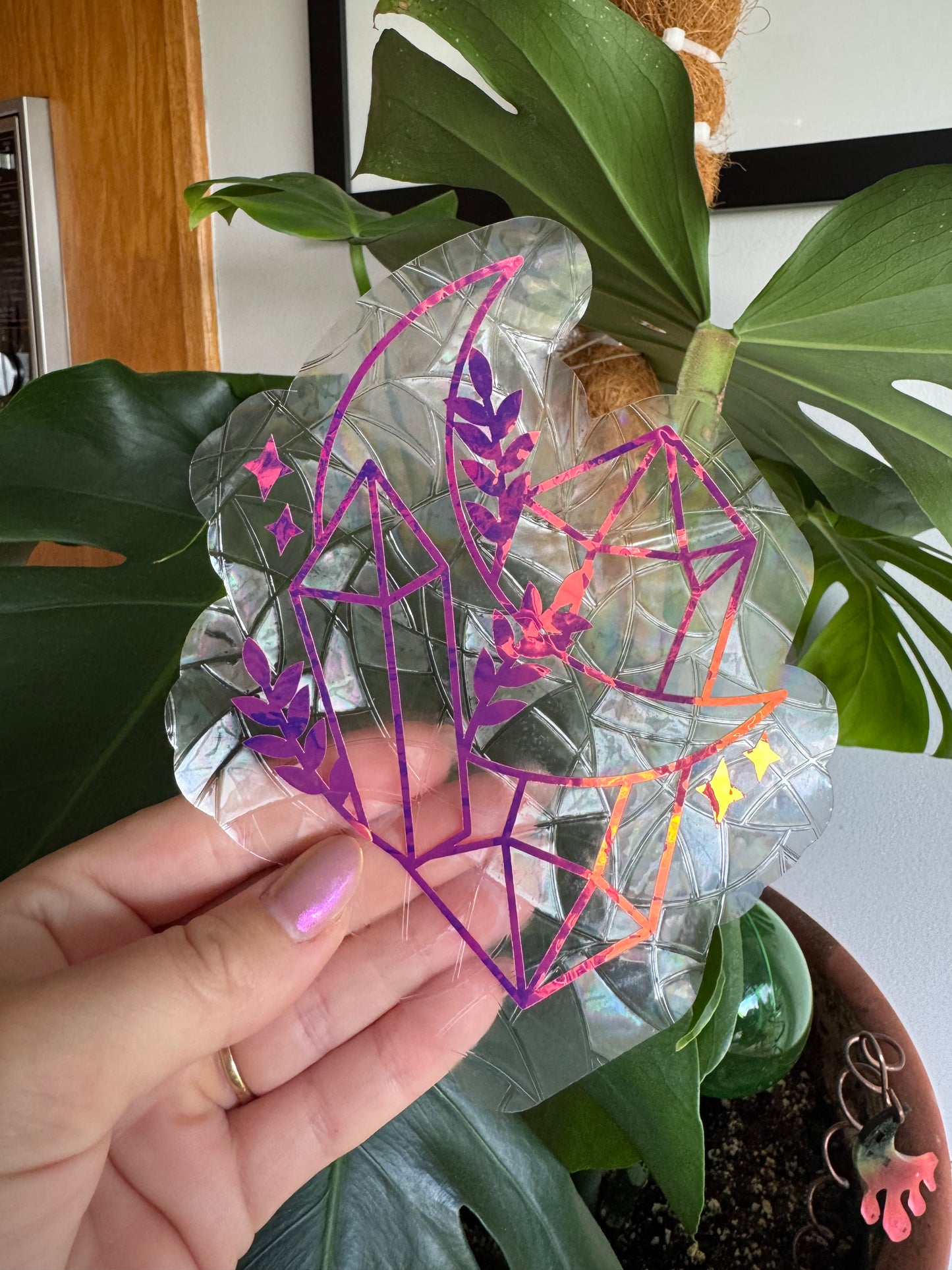 Moon & Crystals ๐๐ฎ Sun Catcher Window Cling