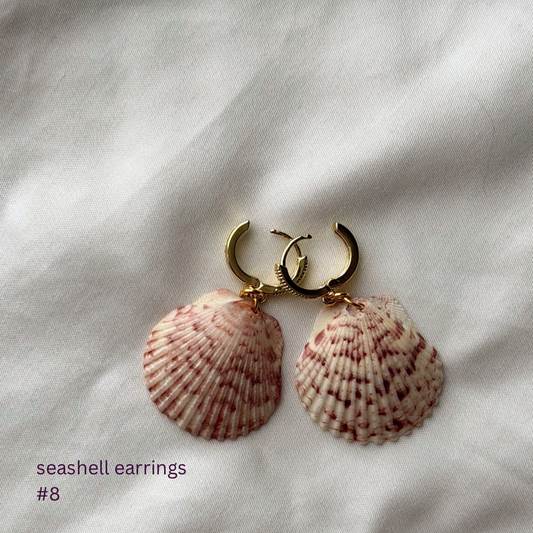 Gold Plated Seashell Earrings #8