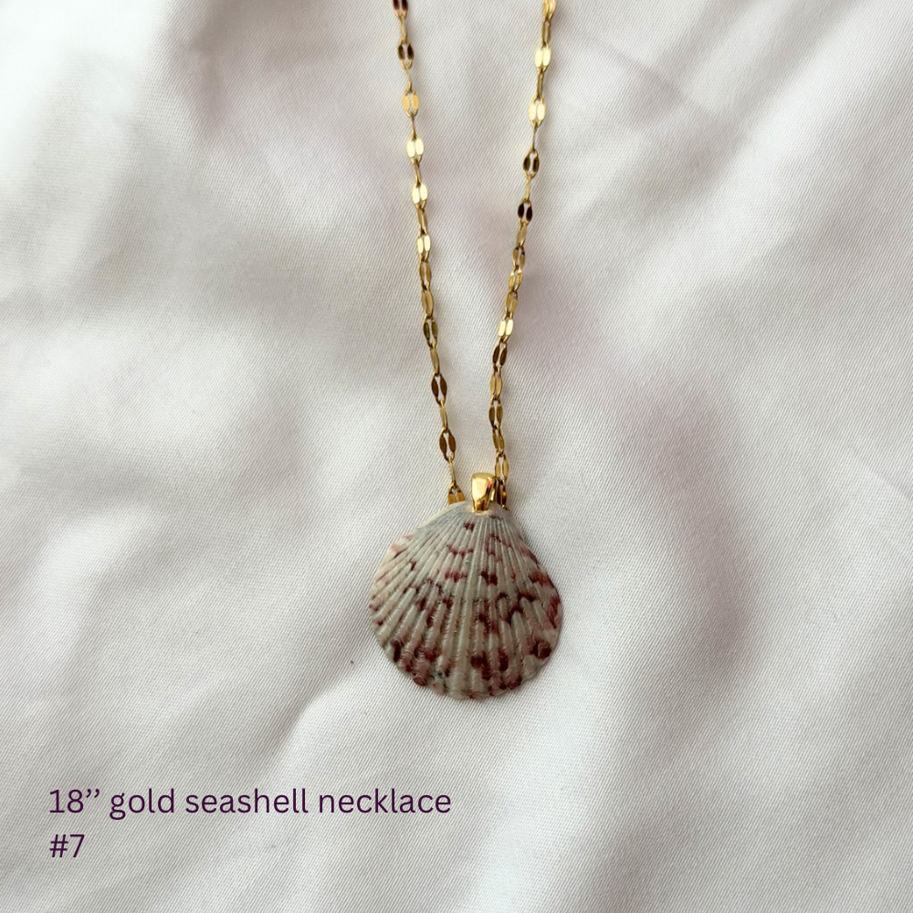 18in Gold Plated Seashell Necklace #7