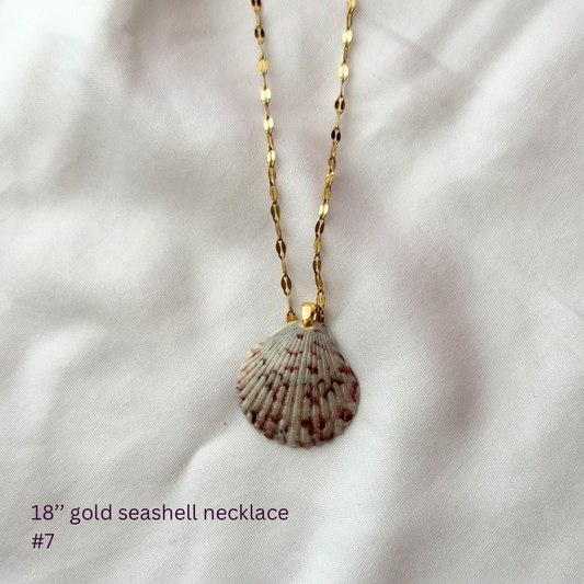 18in Gold Plated Seashell Necklace #7