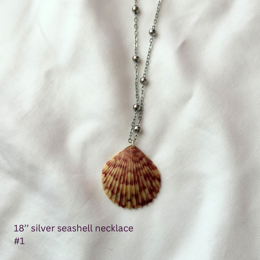 18in Sterling Silver Seashell Necklace #1