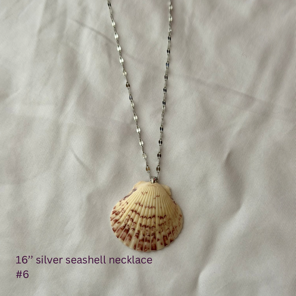 16in Sterling Silver Seashell Necklace #6