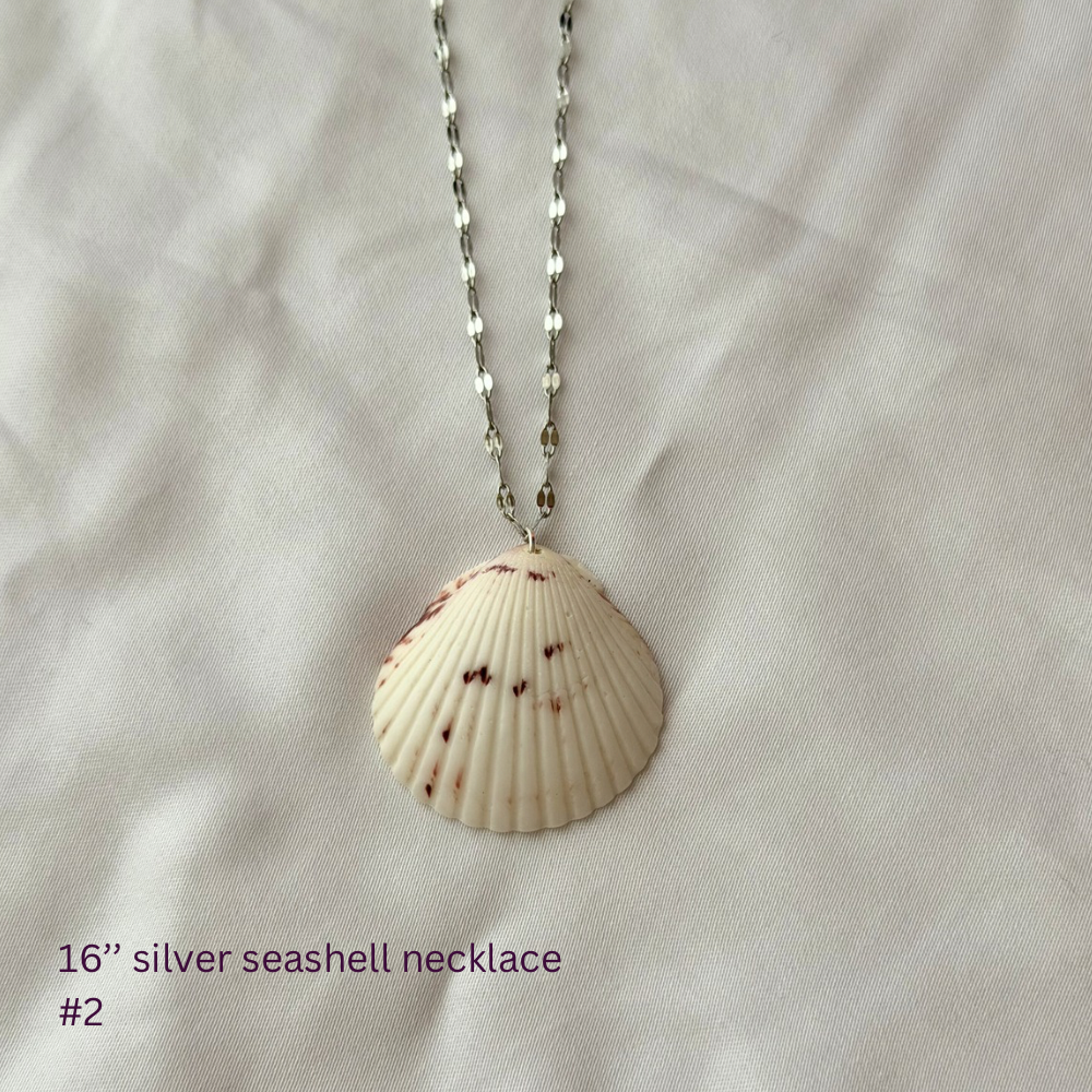 16in Sterling Silver Seashell Necklace #2
