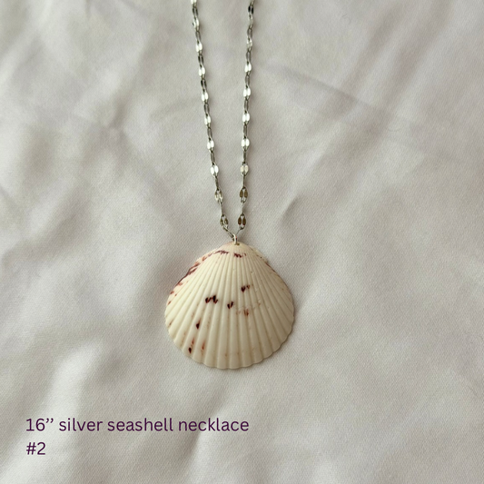 16in Sterling Silver Seashell Necklace #2