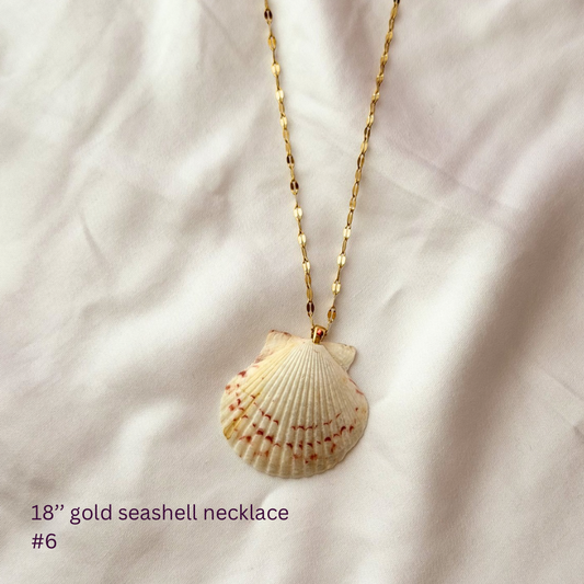 18in Gold Plated Seashell Necklace #6