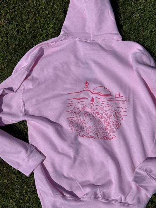 Ocean Life Hoodie PINK