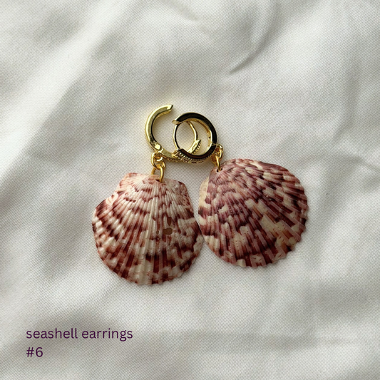 Gold Plated Seashell Earrings #6