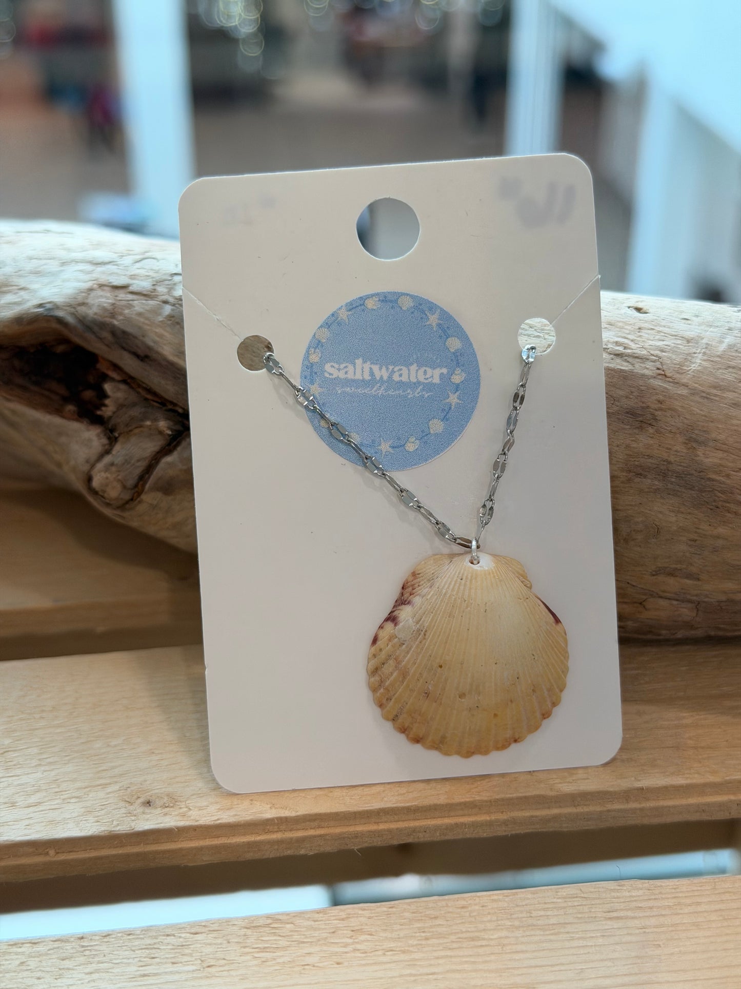 16in Sterling Silver Seashell Necklace #20