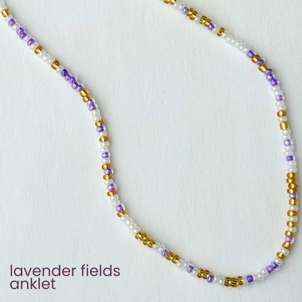 Lavender Fields Anklet