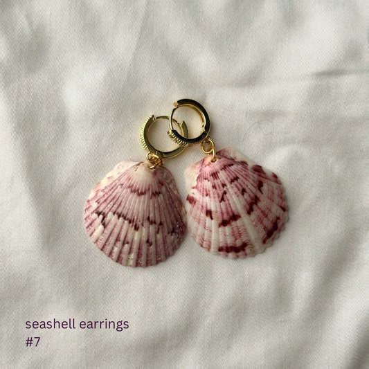 Gold Plated Seashell Earrings #7