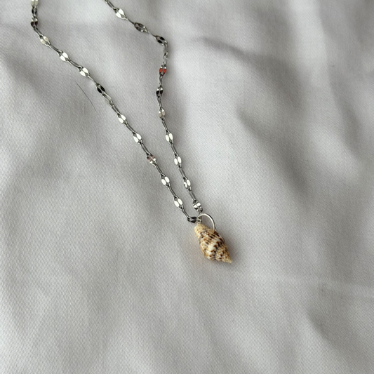 Sterling Silver Dainty Seashell Anklet