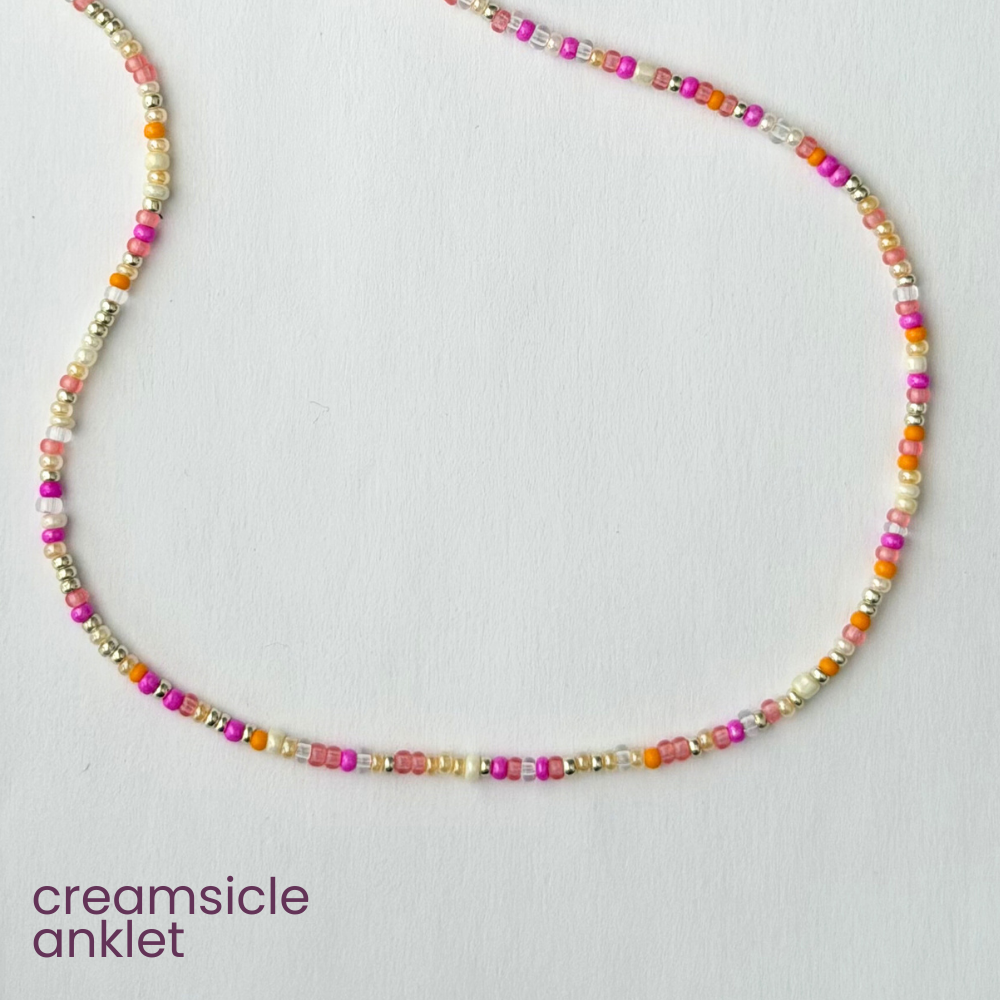 Creamsicle Anklet
