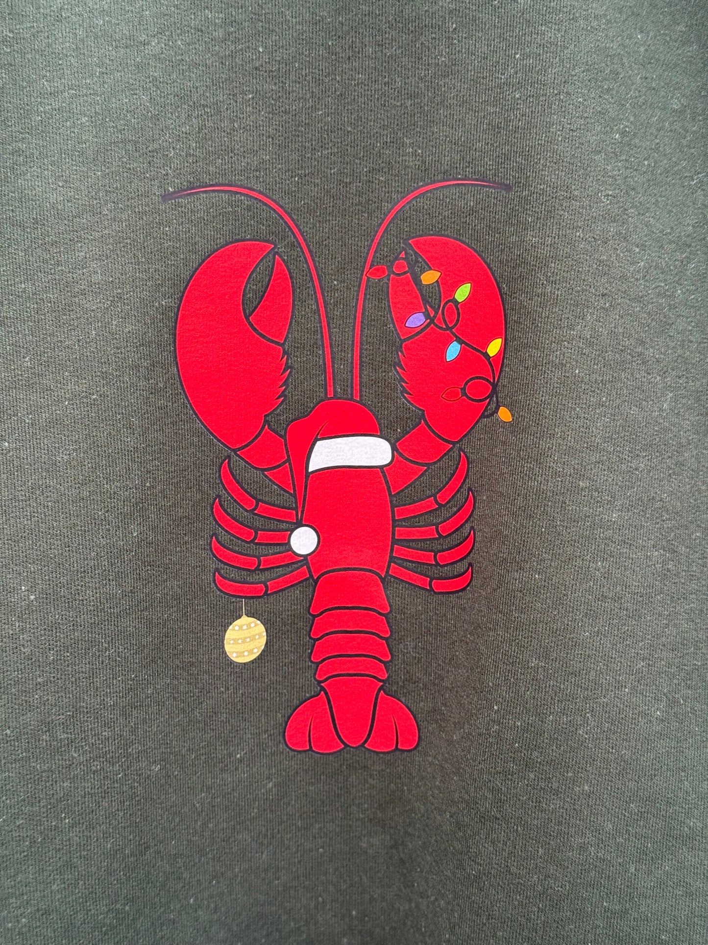Santa Claws 🦞 Crewneck (forest green)