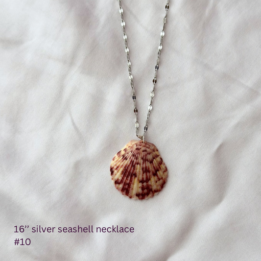 16in Sterling Silver Seashell Necklace #10