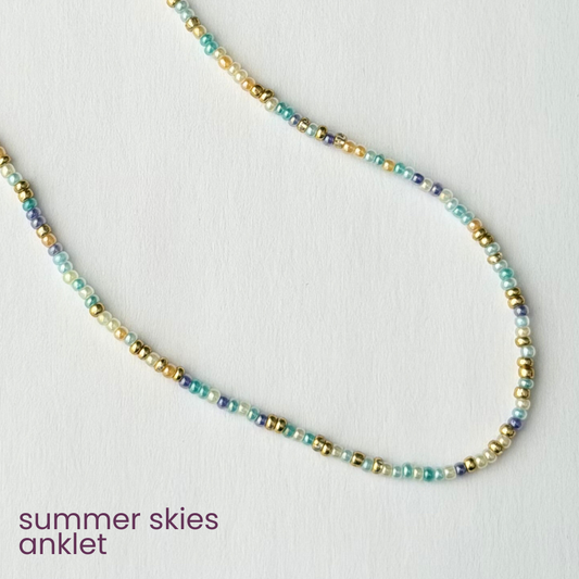 Summer Skies Anklet