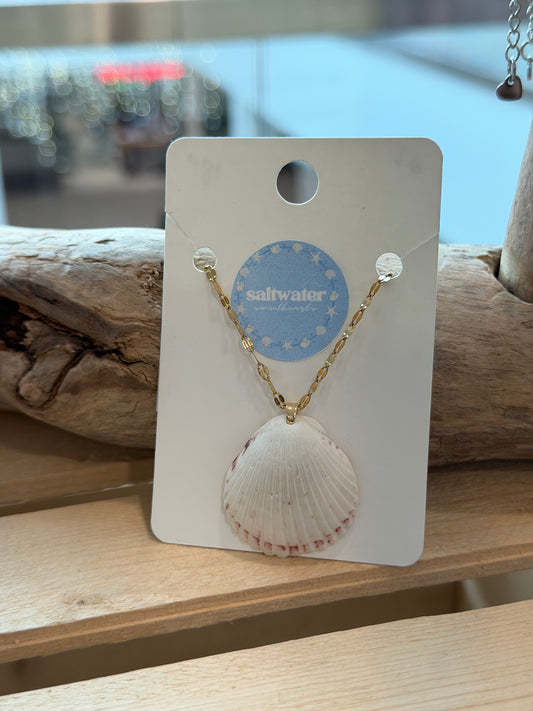 18in Gold Plated Seashell Necklace #2