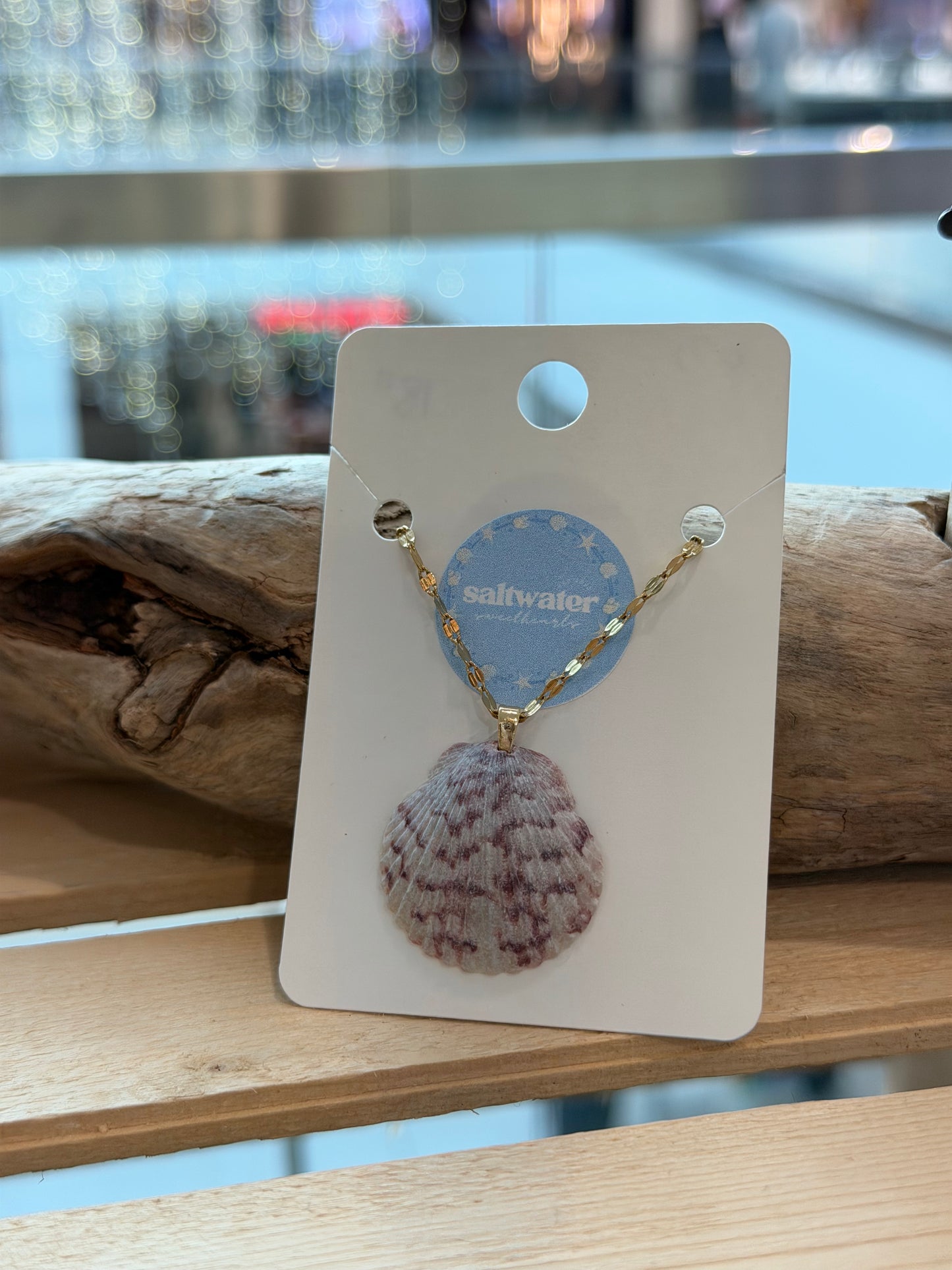 18in Gold Plated Seashell Necklace #3