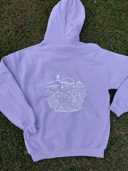 Ocean Life Hoodie PURPLE