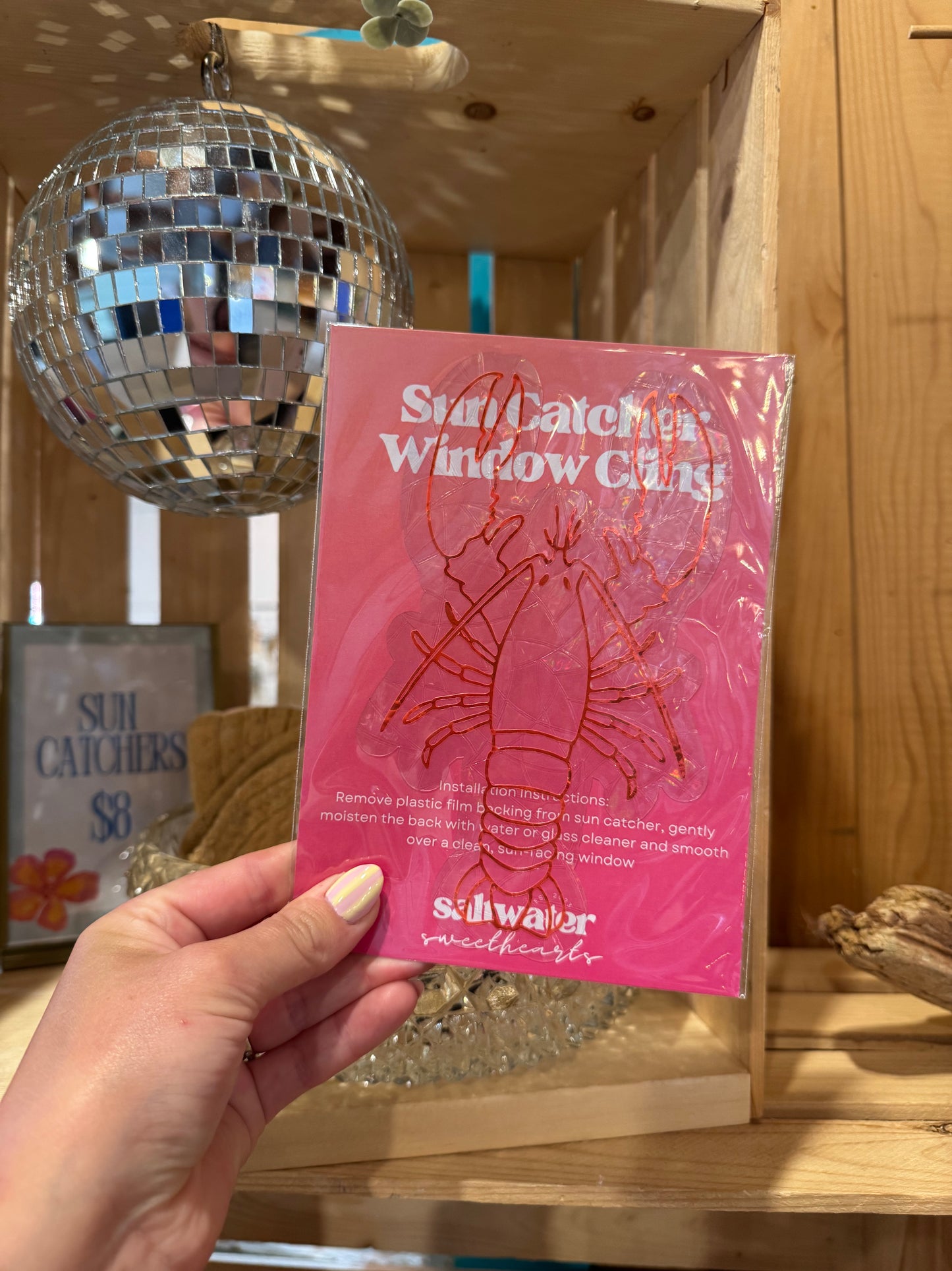 Lobster 🦞 Sun Catcher Window Cling